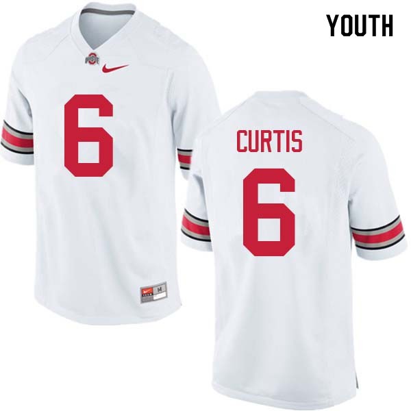 Ohio State Buckeyes #6 Kory Curtis Youth Official Jersey White
